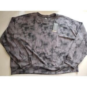 Trajectory Women's XXL Tie‎ Dye Crew Neck Pullover Sweatshirt - Relaxed Fit